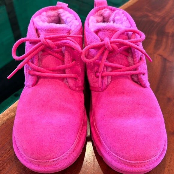 UGG Hot Pink Booties Like New Size 6 - Picture 1 of 9